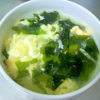 わかめスープ（かき玉風ver.）